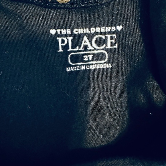 Children’s Place Butterfly Shirt / Black & Gold / 2T - Picture 3 of 4